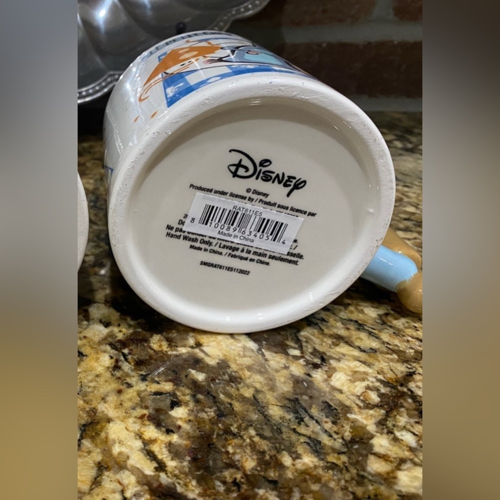 Disney Ratatouille Le Petit Chef Mug - Rolling Pin Handle NEW - Picture 4 of 4